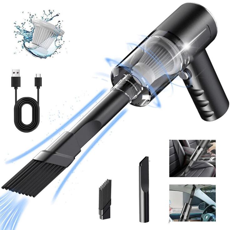 3-in-1 Vacuum Cleaner for Car & Home – Compact, Cordless, Wet & Dry, Blower Function, Mini & Portable for Sofa, Dust, and Deep Cleaning
